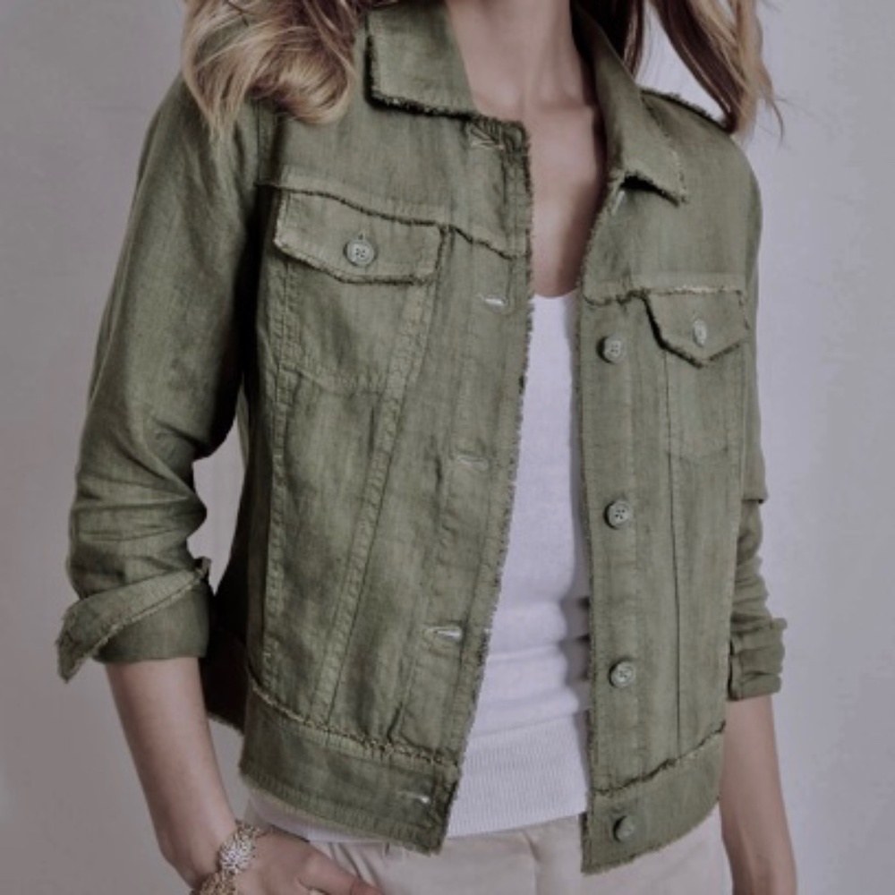 LIKE NEW! Women's Tommy Bahama Palms Linen Jacket - XS - Picture 9 of 15